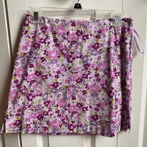 The Limited Purple Floral Skirt Size 2